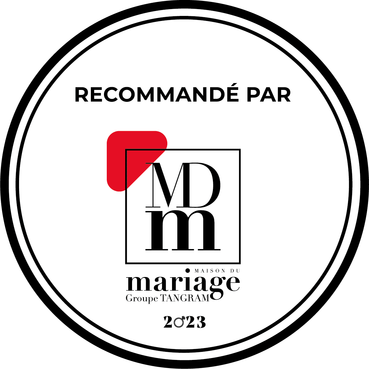 RECOMMANDE PAR MAISON DU MARIAGE 2023